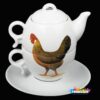 Theepot Bruin HenWL